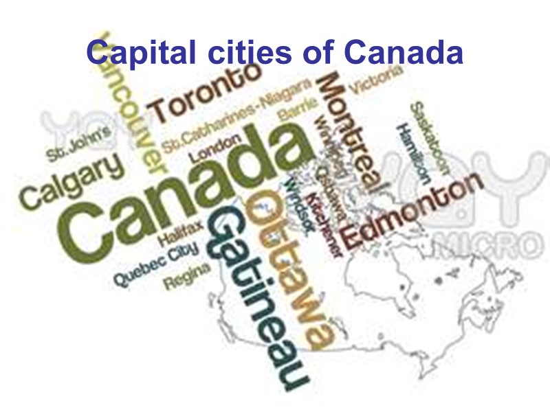 Capital cities of Canada